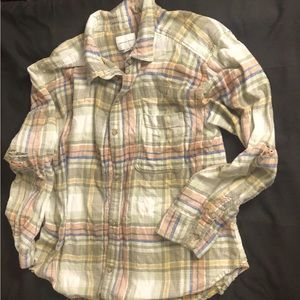 American Eagle flannel button up size L